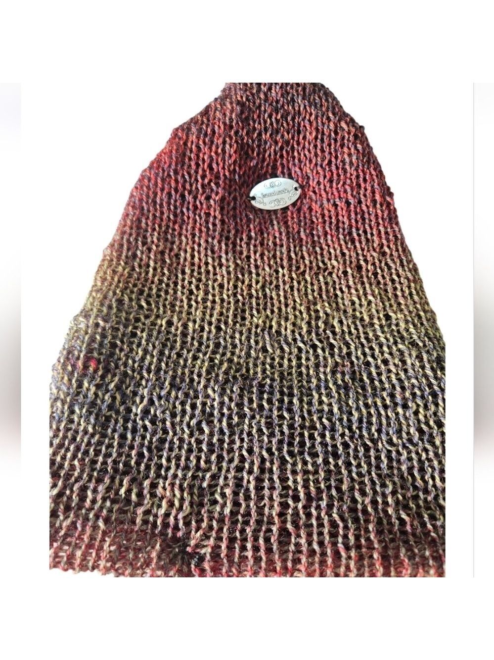 Hand Crafted Crochet Hat Handmade winter tuque Ombré hand knit beanie multicolor - Picture 13 of 17